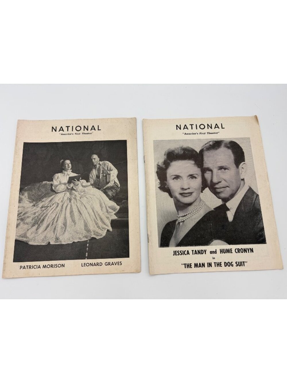 1955 1958 National Theatre Programs King and I Man in the Dog Suit Tandy Morison